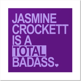 Jasmine Crockett is a total badass - lavender Posters and Art